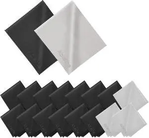 18 Pack Premium Microfiber Cleaning Cloths for Glasses, Glasses Cleaning Cloth for Cleaning Lenses, Screens, Cameras, Cell Phone, Eyeglasses, LCD TV Screens, Tablets and More 18 Pack Premium Microfiber Cleaning Cloths for Glasses, Glasses Cleaning Cloth for Cleaning Lenses, Screens, Cameras, Cell Phone, Eyeglasses, LCD TV Screens, Tablets and More