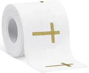 Geiserailie Christian Cross Athletic Tape Religious Sport Wrap,Gold | 2IN X 23FT Cross Tape for Football Baseball Soccer Lacrosse Softball Boxing, Team Gift for Christian Church Geiserailie Christian Cross Athletic Tape Religious Sport Wrap,Gold | 2IN X 23FT Cross Tape for Football Baseball Soccer Lacrosse Softball Boxing, Team Gift for Christian Church