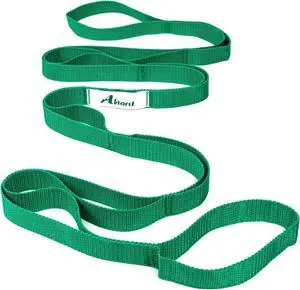 Abiarst Stretching Strap Yoga Straps for Physical Therapy, 10 Loops Non-Elastic Stretch Band for Pilates, Flexibility, Exercise and Gymnastics Abiarst Stretching Strap Yoga Straps for Physical Therapy, 10 Loops Non-Elastic Stretch Band for Pilates, Flexibility, Exercise and Gymnastics