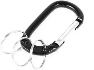 Aluminum D-Shaped Carabiner Buckle With 3 Keychian Clip Spring Carabiner Hook Snap Key Chain Aluminum D-Shaped Carabiner Buckle With 3 Keychian Clip Spring Carabiner Hook Snap Key Chain