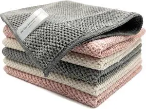 Microfiber Cleaning Cloths 6-Pack, Absorbent Textured Towels Large 12x16 In | Perfect for kitchen countertops, dishes & household cleaning. Streak-free, lint-free, reusable. Microfiber Cleaning Cloths 6-Pack, Absorbent Textured Towels Large 12x16 In | Perfect for kitchen countertops, dishes & household cleaning. Streak-free, lint-free, reusable.