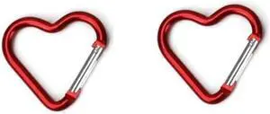 2Pcs Red Heart Shape Carabiners Keychain Clips Snap Hook Key Ring for Camping Accessories Backpack Water Bottle Aluminum Alloy Accessory and Keychain CarabinersAccessories 2Pcs Red Heart Shape Carabiners Keychain Clips Snap Hook Key Ring for Camping Accessories Backpack Water Bottle Aluminum Alloy Accessory and Keychain CarabinersAccessories