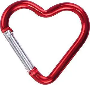 Carabiner Clip, Heart Shaped Climbing Buckle, Aluminum Alloy Heavy Duty Keyring Hook for Camping Fishing Hiking Traveling Aluminum Key Chain Clip Accessories Carabiner Clip, Heart Shaped Climbing Buckle, Aluminum Alloy Heavy Duty Keyring Hook for Camping Fishing Hiking Traveling Aluminum Key Chain Clip Accessories