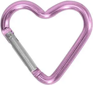 Carabiner Clip, Heart Shaped Climbing Buckle, Aluminum Alloy Heavy Duty Keyring Hook for Camping Fishing Hiking Traveling Aluminum Key Chain Clip Accessories Carabiner Clip, Heart Shaped Climbing Buckle, Aluminum Alloy Heavy Duty Keyring Hook for Camping Fishing Hiking Traveling Aluminum Key Chain Clip Accessories