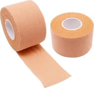 Athletic Sports Tape 1.5 Inch x 30ft, Elastic Athletic Wrist Ankle Tape Roll (2pack, Beige, 1.5 Inch x 10 Yards) Athletic Sports Tape 1.5 Inch x 30ft, Elastic Athletic Wrist Ankle Tape Roll (2pack, Beige, 1.5 Inch x 10 Yards)