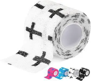 TrelaCo 2 Pcs Cross Tape Christian Athletic Tape 2IN X 15FT Elastic Wrist Wrap for Baseball Soccer Football Gymnastic Non Woven Jesus Self Adhesive Bandage Sport Bandage Wrap for Wrist, Feet (White) TrelaCo 2 Pcs Cross Tape Christian Athletic Tape 2IN X 15FT Elastic Wrist Wrap for Baseball Soccer Football Gymnastic Non Woven Jesus Self Adhesive Bandage Sport Bandage Wrap for Wrist, Feet (White)