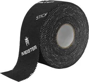 Meister StickElite Professional Porous Athletic Tape - 15yd x 1.5" - BK - 1 | Breathable rigid sports tape w/ extra sticky grip for bracing ankles, wrists, fingers, hockey sticks, pull-up bars & more Meister StickElite Professional Porous Athletic Tape - 15yd x 1.5" - BK - 1 | Breathable rigid sports tape w/ extra sticky grip for bracing ankles, wrists, fingers, hockey sticks, pull-up bars & more