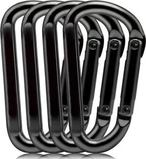 EZYA Heavy Duty Carabiner Clips, 860lbs - 3" Iron Carabiners for Keys, Gym, Camping, Hiking Accessories - D-Ring Keychain Hooks for Hammocks, Backpacks, Outdoor Gear EZYA Heavy Duty Carabiner Clips, 860lbs - 3" Iron Carabiners for Keys, Gym, Camping, Hiking Accessories - D-Ring Keychain Hooks for Hammocks, Backpacks, Outdoor Gear