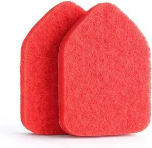 Scrubber Sponge Refill for 3 in 1 Moku Home Shower Scrubber, 2-Pack (Red) | Non-Scratch Pads for Tub, Tile, Sink, Shower, Kitchen, Wall & Floor; for Moku Home Extendable Long-Handle Bathroom Brush Scrubber Sponge Refill for 3 in 1 Moku Home Shower Scrubber, 2-Pack (Red) | Non-Scratch Pads for Tub, Tile, Sink, Shower, Kitchen, Wall & Floor; for Moku Home Extendable Long-Handle Bathroom Brush