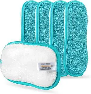 Reusable Sponges for Dishes, Kitchen Sponge for Washing Dishes Pack 5/10 | Non Scratch Washable Scrubber, Dishcloth No Odor Multipurpose Scrub Pads Heavy Duty for Dawn Dish Soap Cleaning of Sink Pans Reusable Sponges for Dishes, Kitchen Sponge for Washing Dishes Pack 5/10 | Non Scratch Washable Scrubber, Dishcloth No Odor Multipurpose Scrub Pads Heavy Duty for Dawn Dish Soap Cleaning of Sink Pans