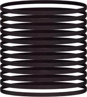 WILLBOND 12 Pieces Black Thin Elastic Sports Headbands for Women Skinny Athletic Hair Bands Yoga Head Band Sweatband for Exercise Yoga Workout Running Soccer WILLBOND 12 Pieces Black Thin Elastic Sports Headbands for Women Skinny Athletic Hair Bands Yoga Head Band Sweatband for Exercise Yoga Workout Running Soccer
