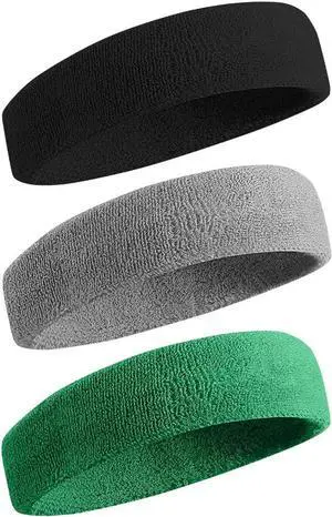 BEACE Sweatbands Sports Headband for Men & Women - Moisture Wicking Athletic Cotton Terry Cloth Sweatband for Tennis, Basketball, Running, Gym, Working Out BEACE Sweatbands Sports Headband for Men & Women - Moisture Wicking Athletic Cotton Terry Cloth Sweatband for Tennis, Basketball, Running, Gym, Working Out