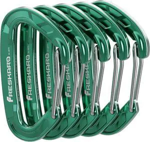 FresKaro 5pcs Nano Carabiner Clips, 8kN 1798lbs, Small Sturdy, Reliable Time-Tested Strong Spring Wiregate, Mini Size 2.37inch, Choice of 5colors FresKaro 5pcs Nano Carabiner Clips, 8kN 1798lbs, Small Sturdy, Reliable Time-Tested Strong Spring Wiregate, Mini Size 2.37inch, Choice of 5colors