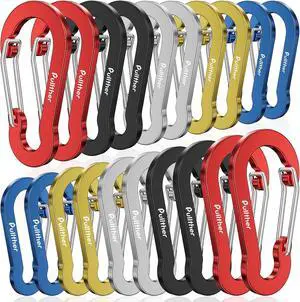 Aluminum Carabiner Clips- Set of 20,Carabiner Clip 2 inch Aluminum Carabiner Clips- Set of 20,Carabiner Clip 2 inch