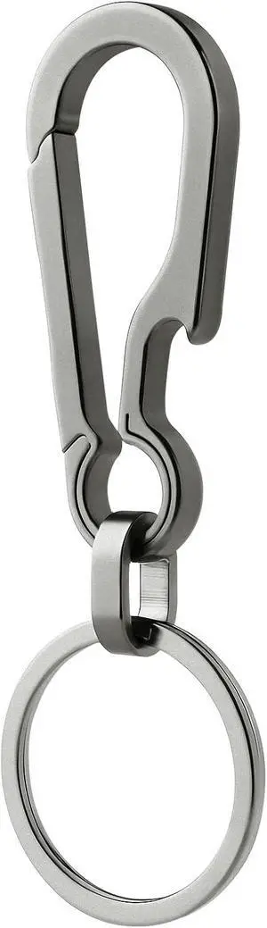 Titanium Carabiner Keychain Multi Functional Lightweight Outdoor Keychain Minimalist Key Holder with Titanium Key Ring Titanium Carabiner Keychain Multi Functional Lightweight Outdoor Keychain Minimalist Key Holder with Titanium Key Ring