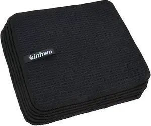KinHwa Waffle Microfiber Dish Cloths Black Kitchen Towels, Cleaning Cloth | Quick Dry Absorbent Dish Rags Dishcloths Barista Towels 8x8 Inch 6 Pack KinHwa Waffle Microfiber Dish Cloths Black Kitchen Towels, Cleaning Cloth | Quick Dry Absorbent Dish Rags Dishcloths Barista Towels 8x8 Inch 6 Pack