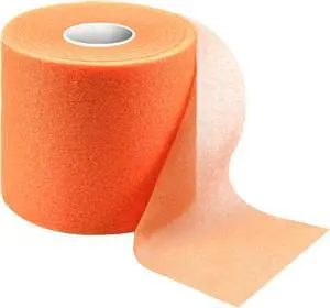 2.75 Inch 30Yard Orange Athletic PreWrap Tape | Foam underwrap for hair styling and safeguarding ankles, wrists, knees during soccer. 2.75 Inch 30Yard Orange Athletic PreWrap Tape | Foam underwrap for hair styling and safeguarding ankles, wrists, knees during soccer.