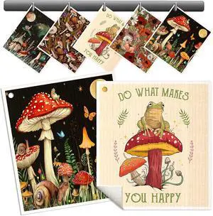 Miss Adola Swedish Dishcloths for Kitchen - 5 Pack Reusable Dish Cloths for Washing Dishes Absorbent Cute Funny Kitchen Towels Cleaning Sponge, Mushroom Frog Miss Adola Swedish Dishcloths for Kitchen - 5 Pack Reusable Dish Cloths for Washing Dishes Absorbent Cute Funny Kitchen Towels Cleaning Sponge, Mushroom Frog