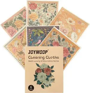 JOYMOOP 6 Pack Dishcloths for Kitchen, Reusable Absorbent Non-Scratch Cleaning Cloths, Washable Quick-Drying Rags for Cookware and Household, 6.7×7.9 Inch JOYMOOP 6 Pack Dishcloths for Kitchen, Reusable Absorbent Non-Scratch Cleaning Cloths, Washable Quick-Drying Rags for Cookware and Household, 6.7×7.9 Inch