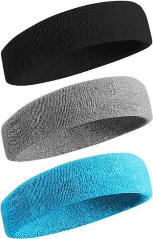 BEACE Sweatbands Sports Headband for Men & Women - Moisture Wicking Athletic Cotton Terry Cloth Sweatband for Tennis, Basketball, Running, Gym, Working Out BEACE Sweatbands Sports Headband for Men & Women - Moisture Wicking Athletic Cotton Terry Cloth Sweatband for Tennis, Basketball, Running, Gym, Working Out