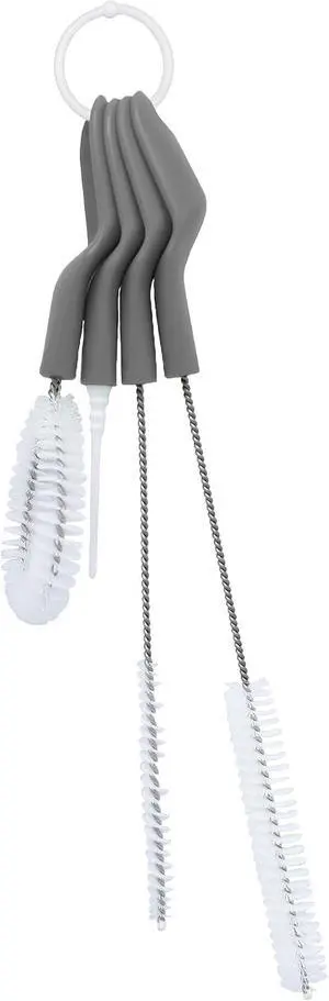 Full Circle All-in-One Bottle Cleaning Multitool, Gray | A complete brush set that cleans bottles plus narrow & wide straws in one tool Full Circle All-in-One Bottle Cleaning Multitool, Gray | A complete brush set that cleans bottles plus narrow & wide straws in one tool