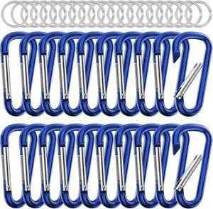 sprookber 2.28" Small Carabiner Clip Keychain, D Ring Caribeaner Clip, Key Clip Caribeener Multipurpose, Set of 20 Pack sprookber 2.28" Small Carabiner Clip Keychain, D Ring Caribeaner Clip, Key Clip Caribeener Multipurpose, Set of 20 Pack