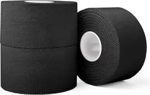(3 Pack) Black Athletic Sports Tape, Very Strong Easy Tear No Sticky Residue Tape for Athlete & Sport Trainers & First Aid Injury Wrap,Suitable for Bats,Tennis,Gymnastics & Boxing1.5in X 35ft (3 Pack) Black Athletic Sports Tape, Very Strong Easy Tear No Sticky Residue Tape for Athlete & Sport Trainers & First Aid Injury Wrap,Suitable for Bats,Tennis,Gymnastics & Boxing1.5in X 35ft
