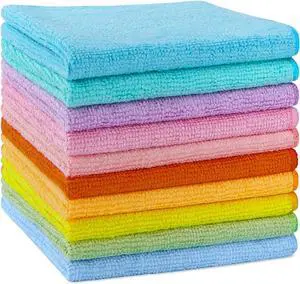 AIDEA Microfiber Cleaning Cloth, 10PK, Cleaning Rags, 11.5"×11.5" | Microfiber Towels for Cars, Lint Free Cloth, Dusting Cloth for Home, Window, Cleaning Supplies AIDEA Microfiber Cleaning Cloth, 10PK, Cleaning Rags, 11.5"×11.5" | Microfiber Towels for Cars, Lint Free Cloth, Dusting Cloth for Home, Window, Cleaning Supplies