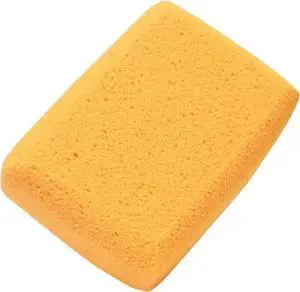 M-D Building Grout Sponge, Tile Cleaning Tool, Orange/Yellow, 5in x 7-1/2in | Polyethylene PUR Foam, Rounded Corners, Highly Absorbent, Scrubs Tough Grout, Removes Tile Haze, Wet Cleanup M-D Building Grout Sponge, Tile Cleaning Tool, Orange/Yellow, 5in x 7-1/2in | Polyethylene PUR Foam, Rounded Corners, Highly Absorbent, Scrubs Tough Grout, Removes Tile Haze, Wet Cleanup