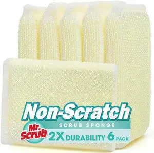 Sponges Kitchen Scrub Dish Sponge Scouring Pad, 6 Pads Cleaning Brush Dishwasher Soap Supplies, Dishwashing Dinnerware Towels Sink Pan Pot Cloth Rags Holder Bathroom Bathtub Sponges Kitchen Scrub Dish Sponge Scouring Pad, 6 Pads Cleaning Brush Dishwasher Soap Supplies, Dishwashing Dinnerware Towels Sink Pan Pot Cloth Rags Holder Bathroom Bathtub