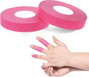 2 Rolls Pink Climbing Tape, 0.6-Inch x 32-feet Athletic Tape for Fingers, Hands, & Toes, Extra Strong Adhesive, Rock Tape, Sports Tape for Outdoor Sports Climbing Football 2 Rolls Pink Climbing Tape, 0.6-Inch x 32-feet Athletic Tape for Fingers, Hands, & Toes, Extra Strong Adhesive, Rock Tape, Sports Tape for Outdoor Sports Climbing Football