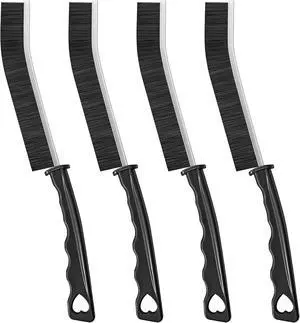 4TH Multi-Purpose Hard Bristle Crevice Cleaning Brush -Deep Reach Gap Cleaning Tool for Household Use -Versatile, Durable, Thin Brush to Clean Tight Spaces -4 Pcs, Black 4TH Multi-Purpose Hard Bristle Crevice Cleaning Brush -Deep Reach Gap Cleaning Tool for Household Use -Versatile, Durable, Thin Brush to Clean Tight Spaces -4 Pcs, Black