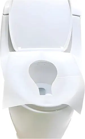 Toilet Seat Covers, 20-Pack Disposable Flushable Travel Covers | Natural wood pulp, flushable, 14" x 17", standard size, for adults, kids, potty training, travel, camping, road trips Toilet Seat Covers, 20-Pack Disposable Flushable Travel Covers | Natural wood pulp, flushable, 14" x 17", standard size, for adults, kids, potty training, travel, camping, road trips