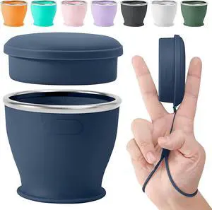 Collapsible Travel Cup, Foldable Water Cup with Lid, for Travel | BPA-Free Silicone Cups, Reusable Lightweight Drinking Cups for Camping, Travel, Airports, Hotel Collapsible Travel Cup, Foldable Water Cup with Lid, for Travel | BPA-Free Silicone Cups, Reusable Lightweight Drinking Cups for Camping, Travel, Airports, Hotel