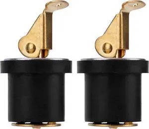 2pcs Brass Boat Drain Plugs for Marine Kayak Yacht Fishing | 7/8 Inch Deck and Baitwell Bait Well Plug with Snap Handle Livewell Live Well Drain Plug for Boating Boats Accessories 2pcs Brass Boat Drain Plugs for Marine Kayak Yacht Fishing | 7/8 Inch Deck and Baitwell Bait Well Plug with Snap Handle Livewell Live Well Drain Plug for Boating Boats Accessories