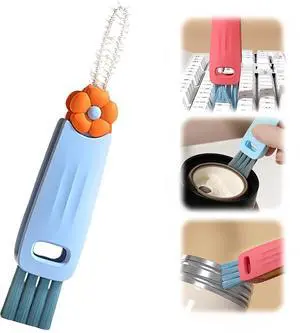 3 in 1 Cup Lid Cleaning Brush, Multifunctional Cleaning Brush Portable Cup Lid Cleaner for Bottle Gap Tight Spaces Cup, Portable Cup Lid Cleaner, 1 Pcs Blue 3 in 1 Cup Lid Cleaning Brush, Multifunctional Cleaning Brush Portable Cup Lid Cleaner for Bottle Gap Tight Spaces Cup, Portable Cup Lid Cleaner, 1 Pcs Blue