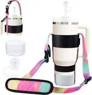 EasyAcc Water Bottle Holder Strap Sling, for Owala FreeSip 24 32 40 oz, Hydro Flask, Cirkul, Yeti, Stanley Flip, Universal Water Bottles, with Carabiner, for Walking Curise Travel (Bottle Excluded) EasyAcc Water Bottle Holder Strap Sling, for Owala FreeSip 24 32 40 oz, Hydro Flask, Cirkul, Yeti, Stanley Flip, Universal Water Bottles, with Carabiner, for Walking Curise Travel (Bottle Excluded)