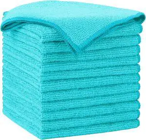 AIDEA Blue Microfiber Cleaning Cloth-12PK, Cleaning Rags 12"x 12" Absorbent | Microfiber Towels for Cars Lint Free, Reusable Microfiber Rags, Shop Towels Dish Rags for Kitchen/Home Cleaning Supplies AIDEA Blue Microfiber Cleaning Cloth-12PK, Cleaning Rags 12"x 12" Absorbent | Microfiber Towels for Cars Lint Free, Reusable Microfiber Rags, Shop Towels Dish Rags for Kitchen/Home Cleaning Supplies