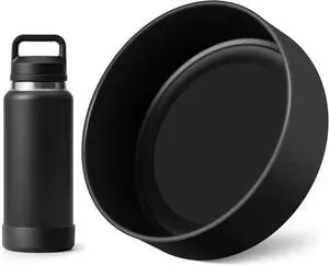 Silicone Water Bottle Boot for 36OZ YETI Rambler Water Bottle, Anti-Slip Silicone Sleeve Bottom Protector Accessories for YETI Rambler 36 oz, BPA Free (Black) Silicone Water Bottle Boot for 36OZ YETI Rambler Water Bottle, Anti-Slip Silicone Sleeve Bottom Protector Accessories for YETI Rambler 36 oz, BPA Free (Black)