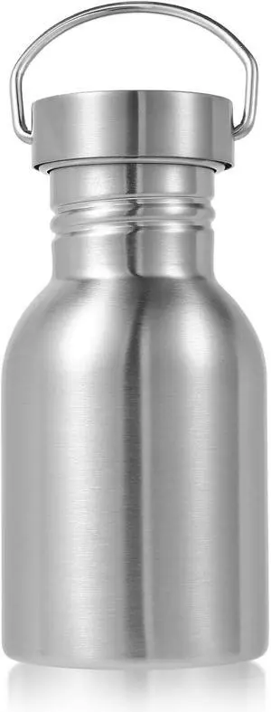 Volhoply 12oz Uninsulated Single Walled Small Water Bottle, Stainless Steel Reusable Mini Water Bottles with Handle, BPA Free & Plastic Free 18/8 304 Metal Water Bottles for Camping, Hikers Volhoply 12oz Uninsulated Single Walled Small Water Bottle, Stainless Steel Reusable Mini Water Bottles with Handle, BPA Free & Plastic Free 18/8 304 Metal Water Bottles for Camping, Hikers