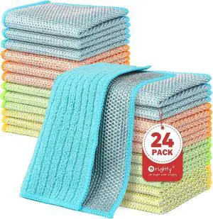 Orighty Dish Cloths, 24 Pack Double-Layer Metal Dish Rags, 7"x8" | Multipurpose Wire Dishwashing Rag, Upgraded Non-Scratch Wire Cleaning Cloths, Dishcloth Rag Scrubber for Kitchen, Cookware Orighty Dish Cloths, 24 Pack Double-Layer Metal Dish Rags, 7"x8" | Multipurpose Wire Dishwashing Rag, Upgraded Non-Scratch Wire Cleaning Cloths, Dishcloth Rag Scrubber for Kitchen, Cookware