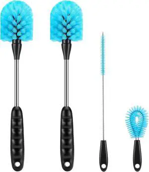 UNIFUN Water Bottle Brush Set, Long Handle 3-in-1 Stainless Steel Water Bottle Scrubbing Brush, Cleaning for Narrow Neck Bottles, Sport Bottles, Baby Bottles, Coffee Mugs, Tumblers, Flask UNIFUN Water Bottle Brush Set, Long Handle 3-in-1 Stainless Steel Water Bottle Scrubbing Brush, Cleaning for Narrow Neck Bottles, Sport Bottles, Baby Bottles, Coffee Mugs, Tumblers, Flask
