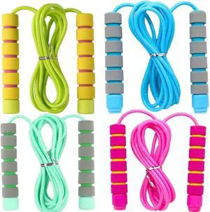 Adjustable Soft Skipping Rope with Skin-Friendly Foam Handles for Kids, Children, Students and Adults, Fitness Jump Rope For Outdoor, Party Favor, Exercise Activity Adjustable Soft Skipping Rope with Skin-Friendly Foam Handles for Kids, Children, Students and Adults, Fitness Jump Rope For Outdoor, Party Favor, Exercise Activity
