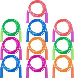 Aneco 10 Pack Kids Jump Rope Set Colorful Outdoor Jump Ropes 7.3 Feet Jumping Ropes Great Birthday Party Sports Activities Favors Gift Aneco 10 Pack Kids Jump Rope Set Colorful Outdoor Jump Ropes 7.3 Feet Jumping Ropes Great Birthday Party Sports Activities Favors Gift