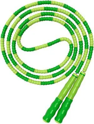 Leeboom Jump Rope, Adjustable Length Tangle-Free Segmented Soft Beaded Skipping Rope, Fitness Jump Rope for Kids, Man, and Women Weight Loss 9.2 Feet Leeboom Jump Rope, Adjustable Length Tangle-Free Segmented Soft Beaded Skipping Rope, Fitness Jump Rope for Kids, Man, and Women Weight Loss 9.2 Feet