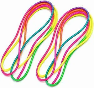 The Dreidel Company Chinese Jump Rope (2-Pack), 28 Inch, Thick Elastic Ropes Kids Fitness, Great for Outdoor Play The Dreidel Company Chinese Jump Rope (2-Pack), 28 Inch, Thick Elastic Ropes Kids Fitness, Great for Outdoor Play