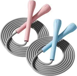 2 Pack Jump Rope for Kids, Lightweight Adjustable Jump Rope for Fitness, Tangle-Free Skipping Rope Speed Jumping Rope for Women Men, 2-Color 2 Pack Jump Rope for Kids, Lightweight Adjustable Jump Rope for Fitness, Tangle-Free Skipping Rope Speed Jumping Rope for Women Men, 2-Color
