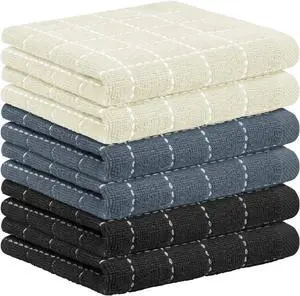 Nialnant 6 Pack Terry Kitchen Towels,Dish Cloths for Washing Dishes | 100% Cotton Reusable Cleaning Rag,Ultra Soft Absorbent, Quick Drying Dish Towels for Kitchen,12x12 Inches Nialnant 6 Pack Terry Kitchen Towels,Dish Cloths for Washing Dishes | 100% Cotton Reusable Cleaning Rag,Ultra Soft Absorbent, Quick Drying Dish Towels for Kitchen,12x12 Inches