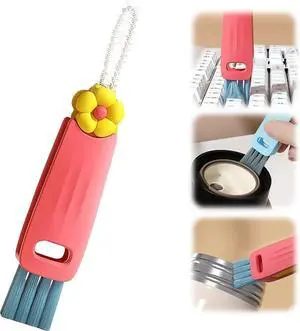 3 in 1 Cup Lid Cleaning Brush, Multifunctional Cleaning Brush Portable Cup Lid Cleaner for Bottle Gap Tight Spaces Cup, Portable Cup Lid Cleaner, 1 Pcs Red 3 in 1 Cup Lid Cleaning Brush, Multifunctional Cleaning Brush Portable Cup Lid Cleaner for Bottle Gap Tight Spaces Cup, Portable Cup Lid Cleaner, 1 Pcs Red