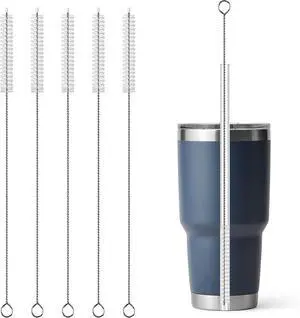 Straw Cleaner Brush For YETI,5PCS | Extra Long Straw Cleaning Brushes,Bendable Stainless Steel Nylon Bristle for Yeti Tumbler Straw Cleaner Brush For YETI,5PCS | Extra Long Straw Cleaning Brushes,Bendable Stainless Steel Nylon Bristle for Yeti Tumbler
